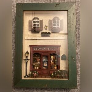 Arister Gifts Inc Shadow Box Flower Shop 12.75 X 9.25